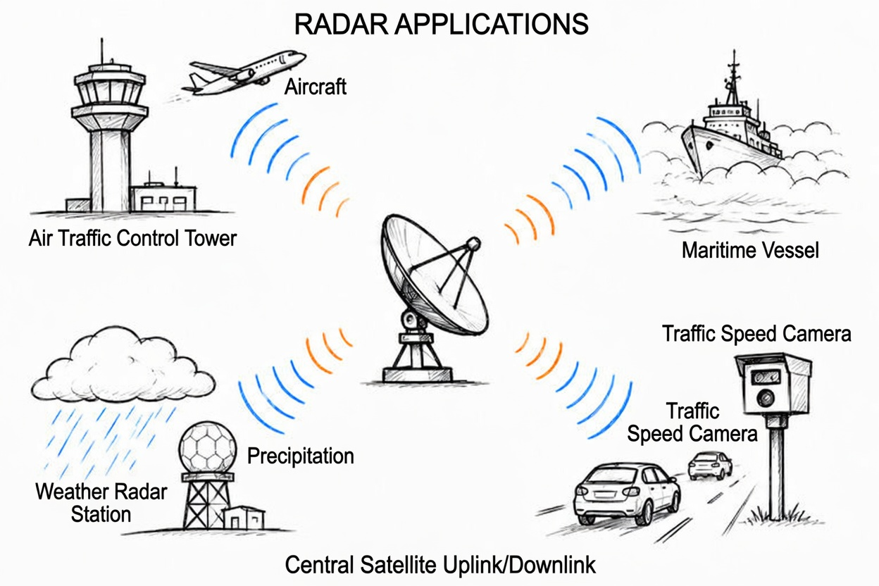 Figure 1.7 Expansion of radar application scenarios