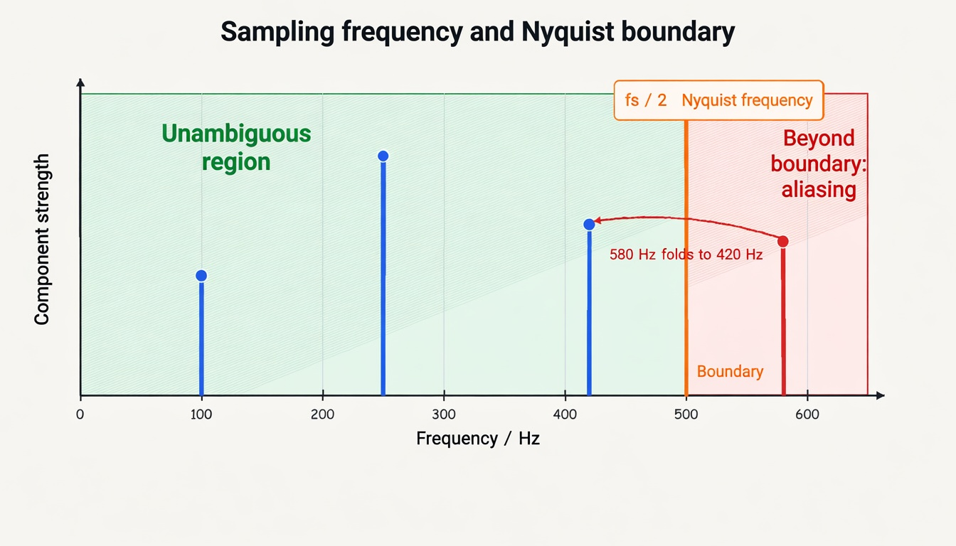 Figure 2.7 Sampling Frequency and Nyquist Frequency Boundary