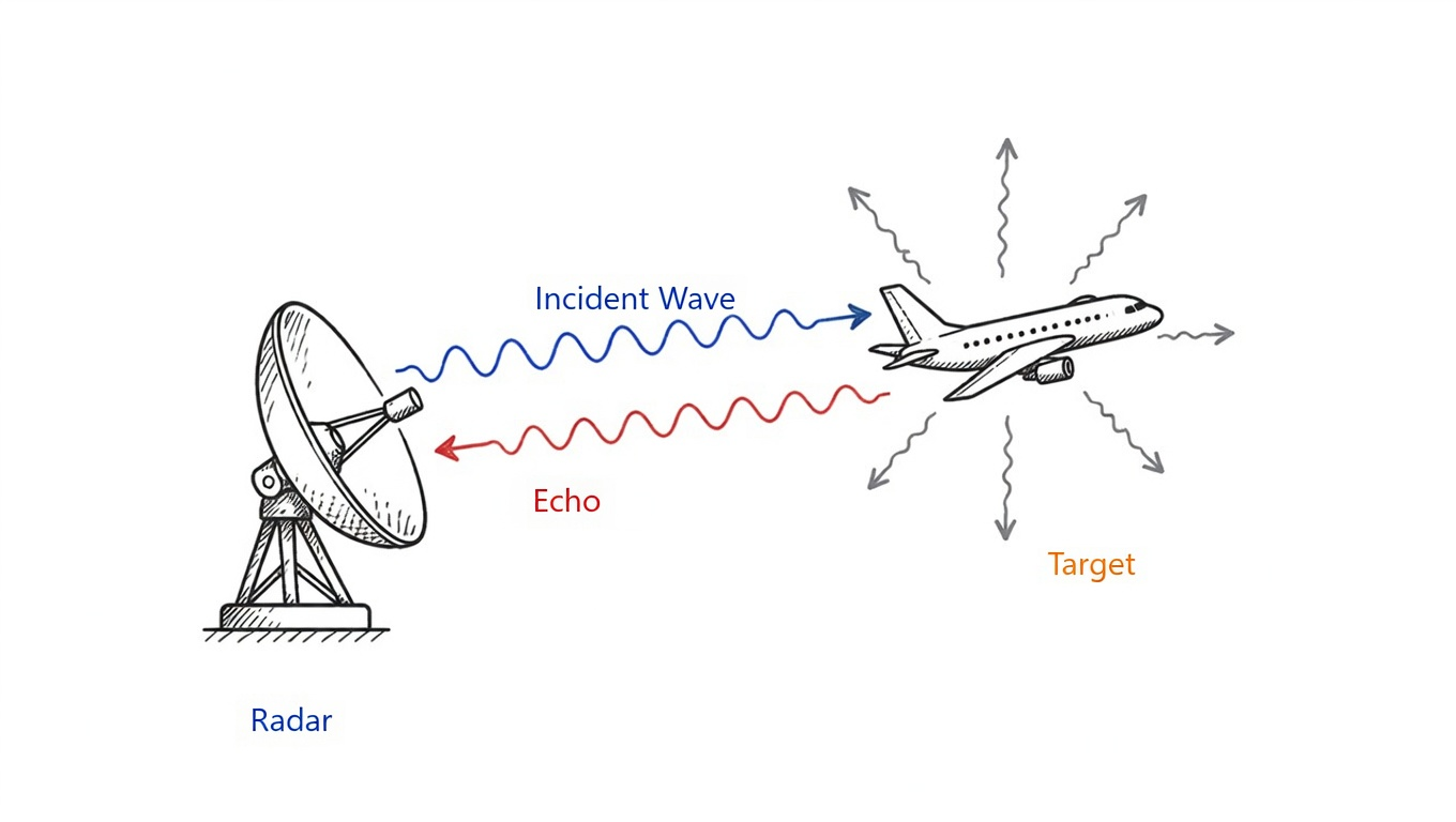 Figure 3.2 Target scattering illustration