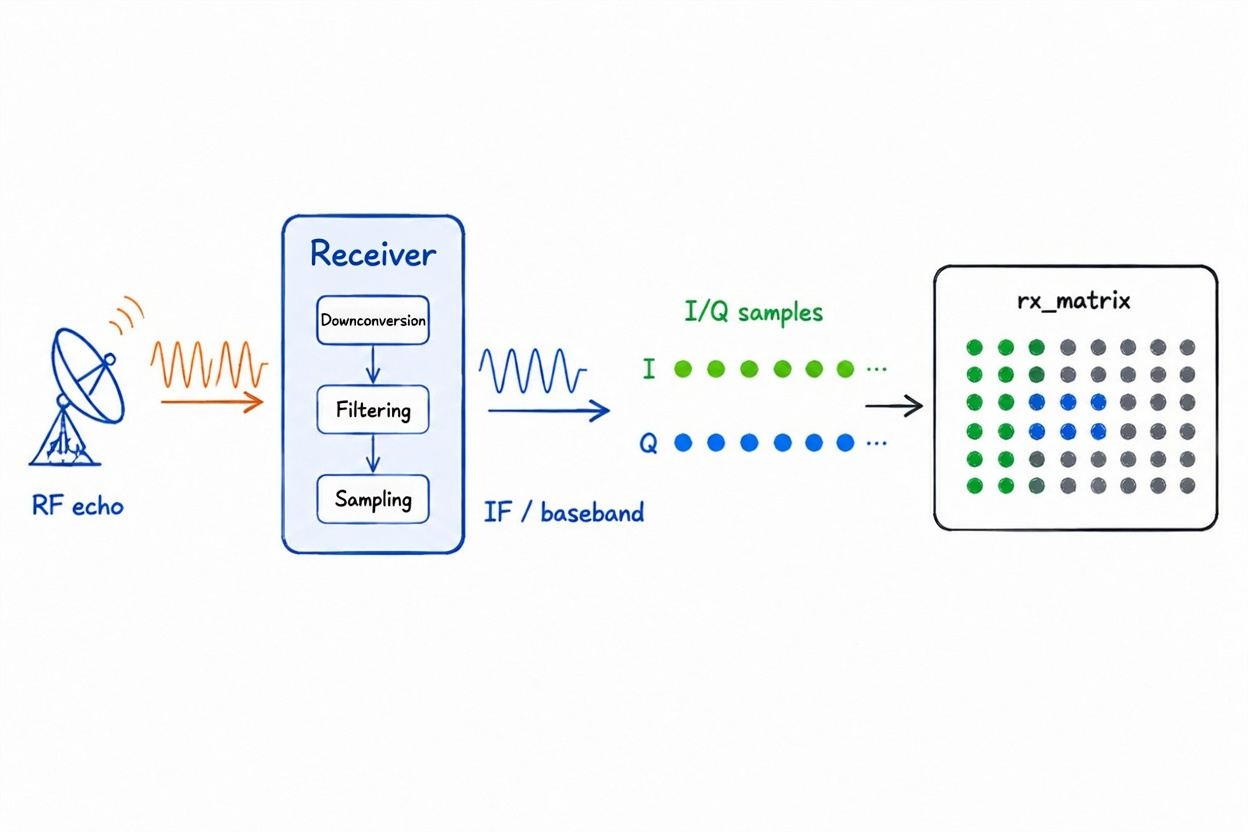 Figure 3.8 From RF echo to `rx_matrix`