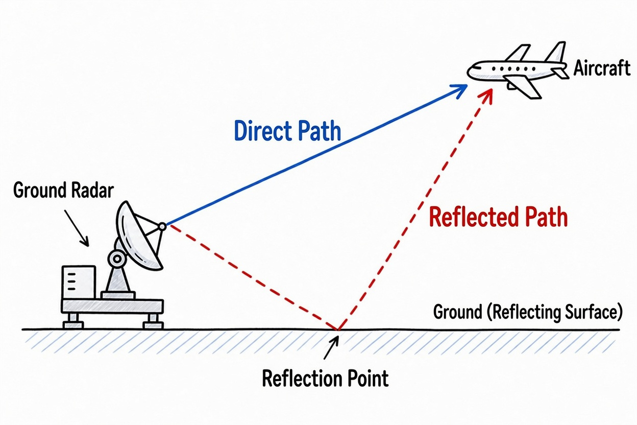 Figure 7.10 Multipath effect illustration