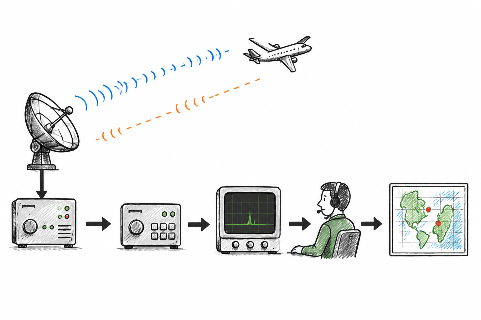 Figure 1.6 Radar evolving from a single device into a system