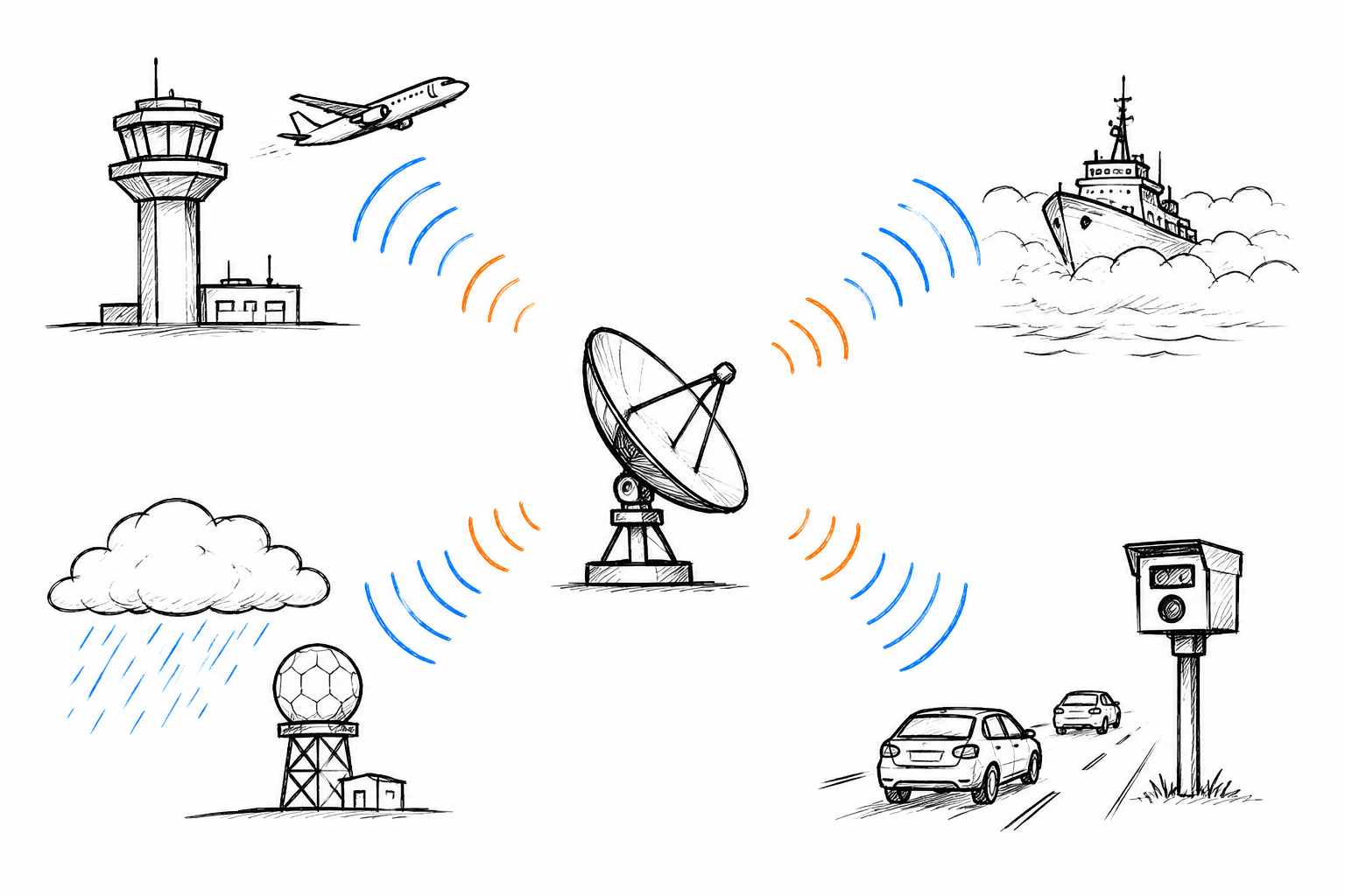 Figure 1.7 Expansion of radar application scenarios