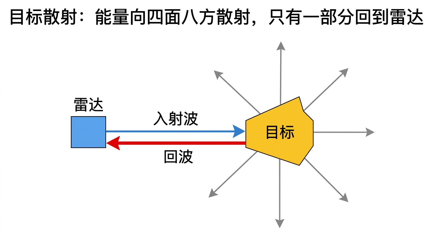 目标散射示意图