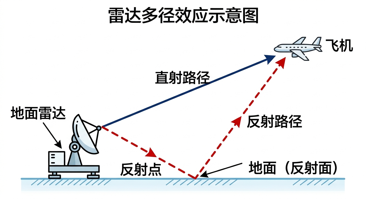多径效应示意图